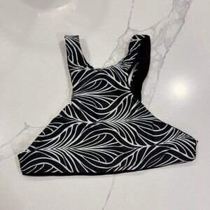 Sporty Crop Bikini Top — Black — Multiple Sizes Available